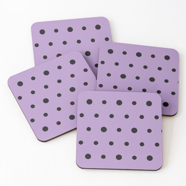 Item preview, Purple And Black Polka Dot Pattern designed and sold by pattern-archive.