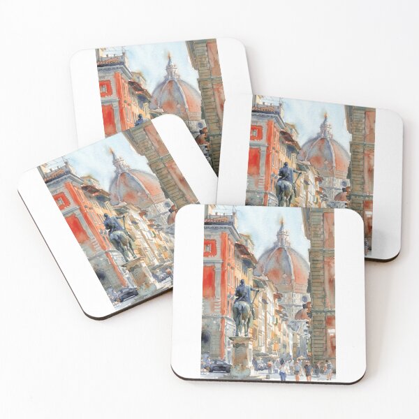 Item preview, Florence Piazza Watercolor designed and sold by caracatita75.