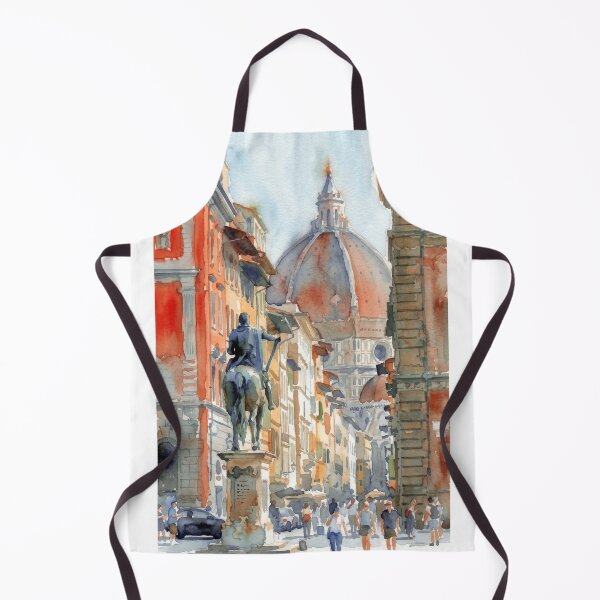 Item preview, Florence Piazza Watercolor designed and sold by caracatita75.