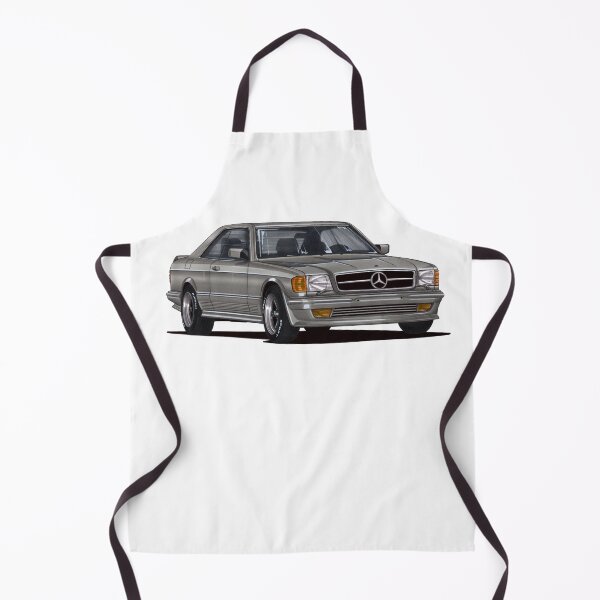 Item preview, Exclusive drawing legendary luxury modified vintage gray car MB 500 W126 SEC Coupe V8 designed and sold by Cars23.