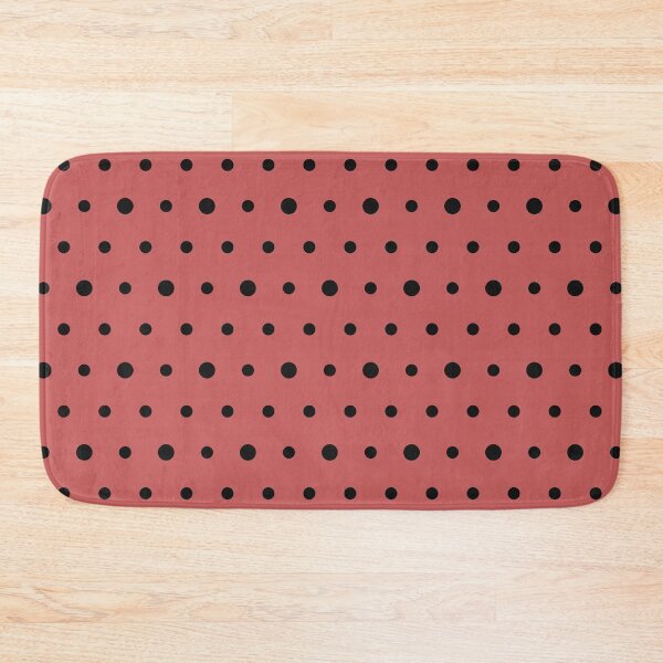 Item preview, Pastel Red And Black Polka Dot Pattern designed and sold by pattern-archive.