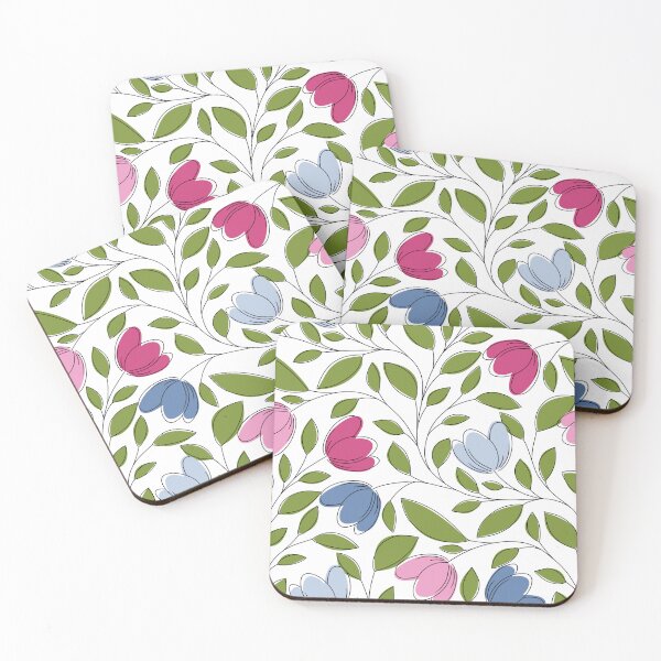 Item preview, Trailing Tulip Floral Pattern – Modern Botanical Seamless Design designed and sold by CJ Creations.