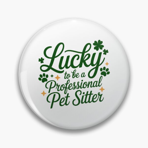 Item preview, Lucky to be Professional Pet Sitter St. Patrick's Day White designed and sold by IdunayaStore.