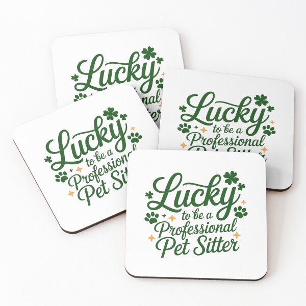 Item preview, Lucky to be Professional Pet Sitter St. Patrick's Day White designed and sold by IdunayaStore.