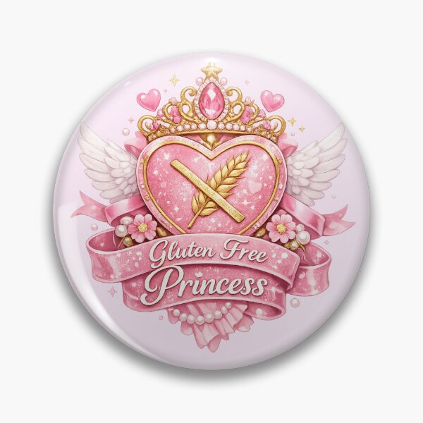 Item preview, Gluten Free Princess Pink Aesthetic Design – Coeliac Girl Wings Heart Floral Cute Kawaii Wheat Free Graphic designed and sold by My Gluten Free Life UK.