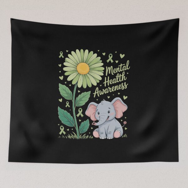 Item preview, Mental Health Awareness Month Green Ribbon sunflower designed and sold by IdunayaStore.