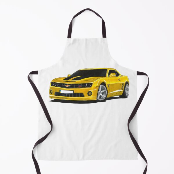 Item preview, Exclusive drawing legendary movie muscle car modified yellow Chevy Camaro SS V8 Coupe designed and sold by Cars23.
