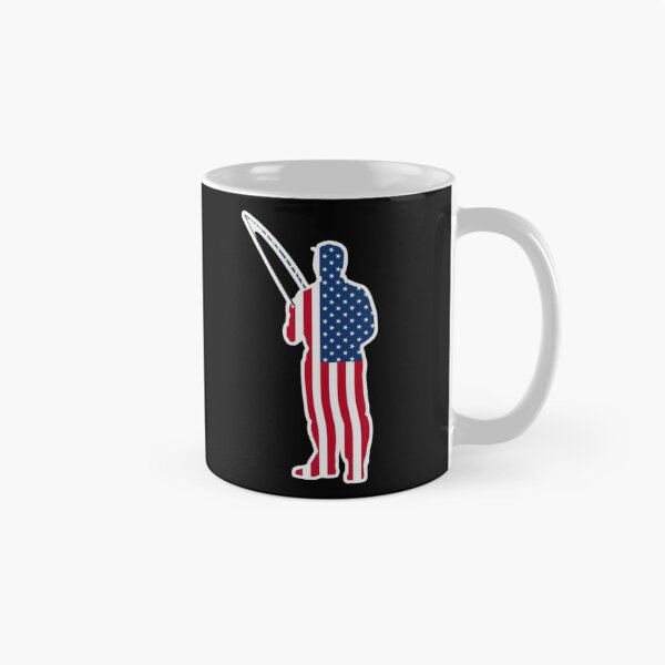 Item preview, Peaceful Fishing Sunset in Patriotic Colors designed and sold by KapiPrint.