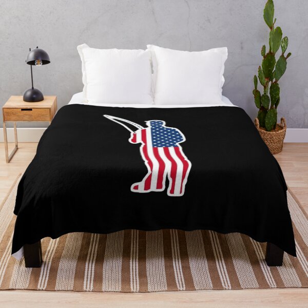 Item preview, Peaceful Fishing Sunset in Patriotic Colors designed and sold by KapiPrint.