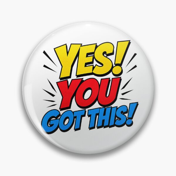 Item preview, Bold Comic Style Motivational Quote Design – YES YOU GOT THIS Pop Art Typography designed and sold by Sanika arts .