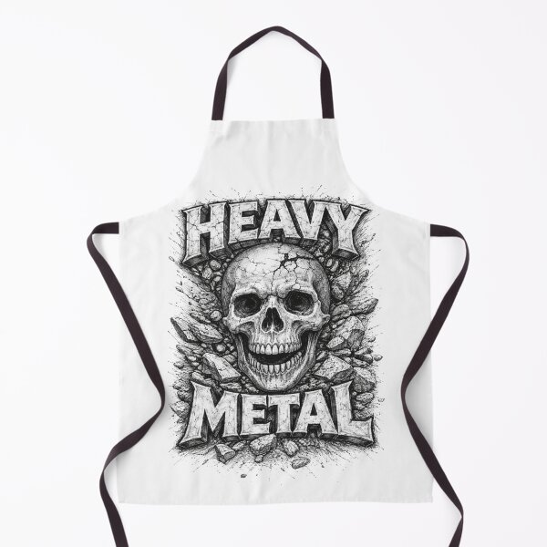 Item preview, Heavy Metal – Hand Drawn Dark Pencil Skull Illustration designed and sold by Mac Sketches.