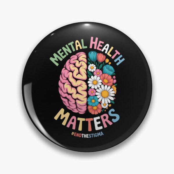 Item preview, mental health matters awareness flowers mind end the stigma designed and sold by IdunayaStore.