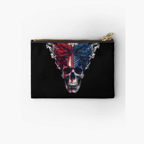 Item preview, Abstract Skull with Patriotic Smoke Flow  designed and sold by KapiPrint.