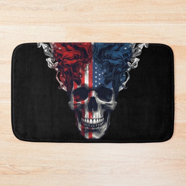 Item preview, Abstract Skull with Patriotic Smoke Flow  designed and sold by KapiPrint.