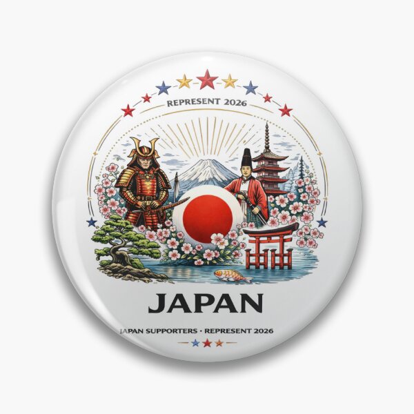 Item preview, Japan Soccer Fans Samurai Sakura Vintage Design | Japan Supporters Represent 2026 Shirt designed and sold by Inner Flame Studio.