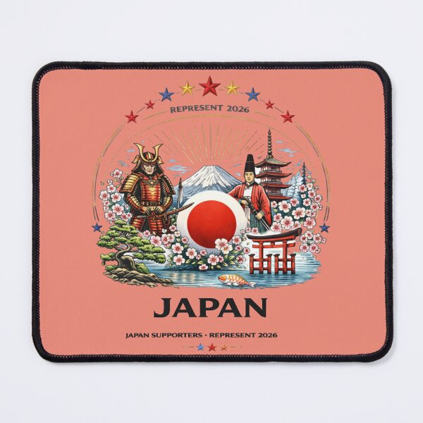 Item preview, Japan Soccer Fans Samurai Sakura Vintage Design | Japan Supporters Represent 2026 Shirt designed and sold by Inner Flame Studio.