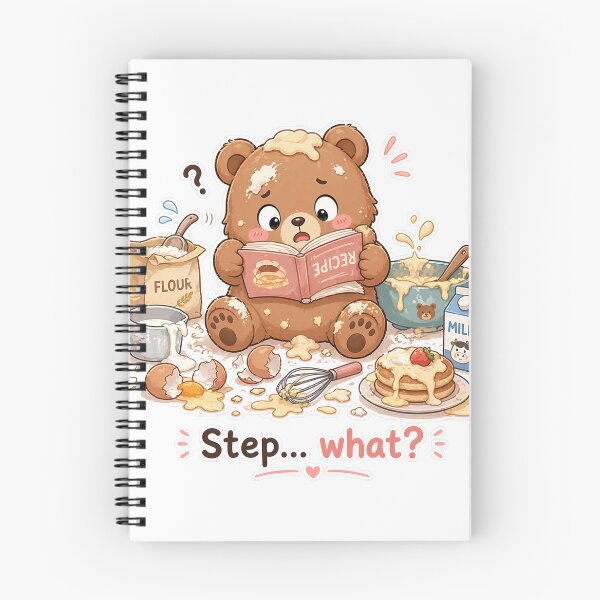Item preview, Confused Bear Cooking Recipe Step What Moment designed and sold by Sadia  Jannat.