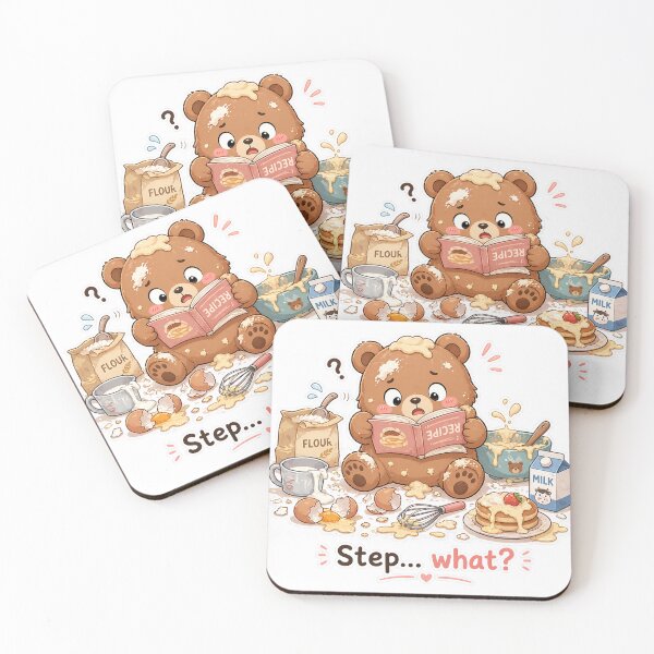 Item preview, Confused Bear Cooking Recipe Step What Moment designed and sold by Sadia  Jannat.
