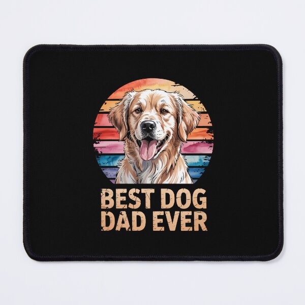 Item preview, Men's Mens Quote Best Dog Dad Ever Golden Retriever designed and sold by IdunayaStore.