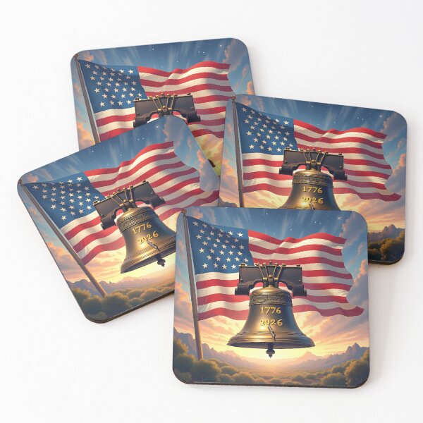 Item preview, :  "Liberty Bell and Flag: Celebrating 250 Years" designed and sold by Teeshirtstoday.com.