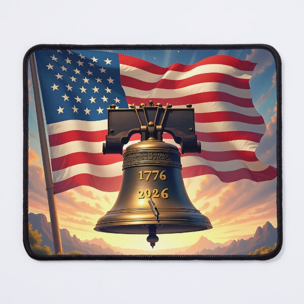 Item preview, : "Liberty Bell and Flag: Celebrating 250 Years" designed and sold by Teeshirtstoday.com.