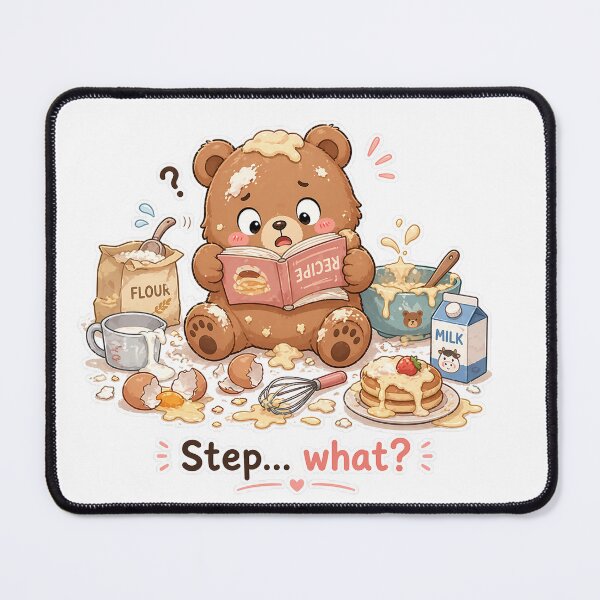 Item preview, Confused Bear Cooking Recipe Step What Moment designed and sold by Sadia  Jannat.