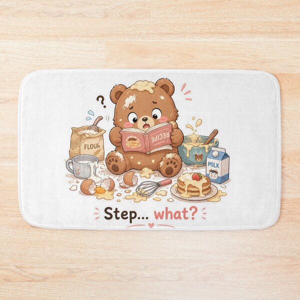 Item preview, Confused Bear Cooking Recipe Step What Moment designed and sold by Sadia  Jannat.