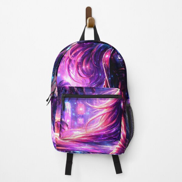 Item preview, Neon Cyber Diva – Futuristic Synthwave Aesthetic designed and sold by digicx.