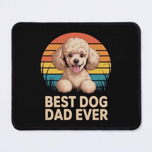 Item preview, Men's Mens Quote Best Dog Dad Ever Poodle Lover designed and sold by IdunayaStore.