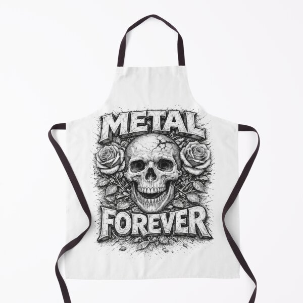 Item preview, Metal Forever – Hand Drawn Dark Pencil Skull Illustration designed and sold by Mac Sketches.