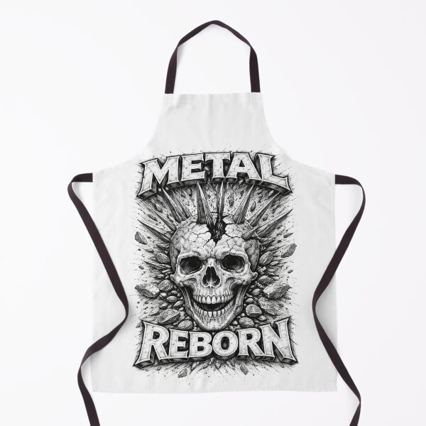 Item preview, Metal Reborn – Hand Drawn Dark Pencil Skull Illustration designed and sold by Mac Sketches.