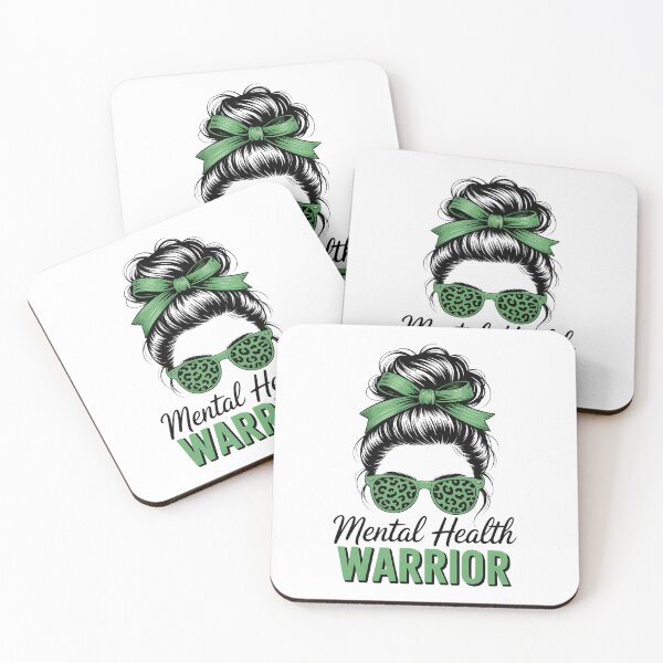 Item preview, Mental Health Warrior Messy Bun designed and sold by IdunayaStore.