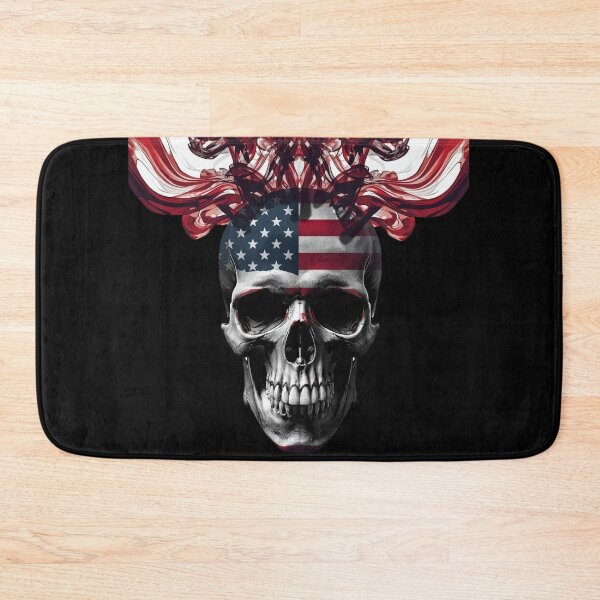 Item preview, Abstract Skull with Patriotic Smoke Flow  designed and sold by KapiPrint.
