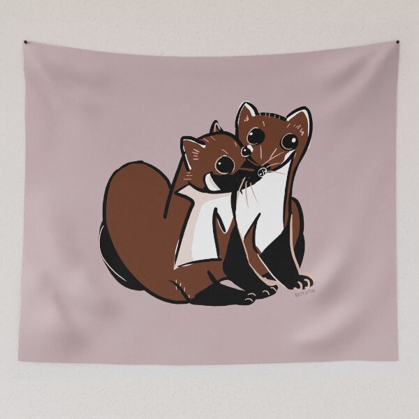 Item preview, Stone martens in love designed and sold by belettelepink.