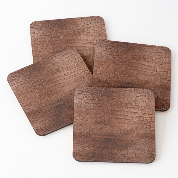 Item preview, Dark Croc Rounded Scale Brown Leather Photo Texture designed and sold by DigitaICraft.