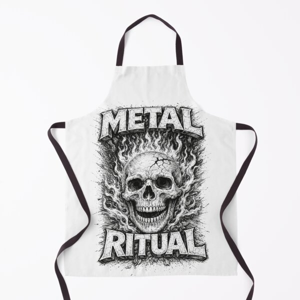 Item preview, Metal Ritual – Hand Drawn Dark Pencil Skull Illustration designed and sold by Mac Sketches.