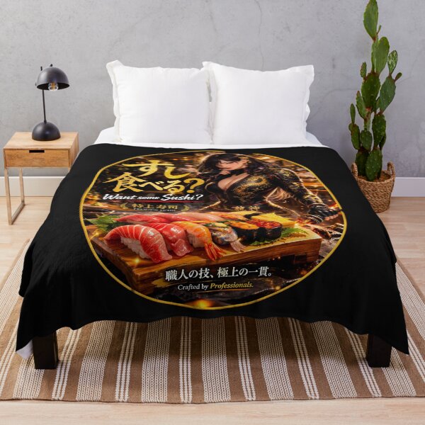 Item preview, yber Sushi Girl – Want Some Sushi Japanese Samurai Design designed and sold by Dragon-Samurai.