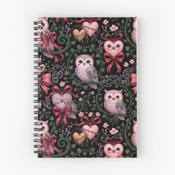 Item preview, Owls and Ribbons Pattern | Ed Hardy Style | Lowbrow Pop Surrealism designed and sold by Piagor.