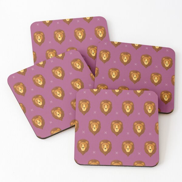Item preview, Lions heads on purple designed and sold by reneesillus.