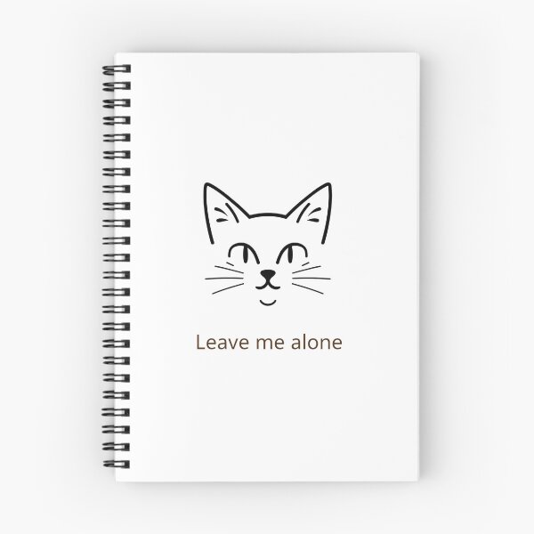 Item preview, Leave Me Alone Cat Dark Minimal Design – Introvert Mood Aesthetic designed and sold by Kavya Art.