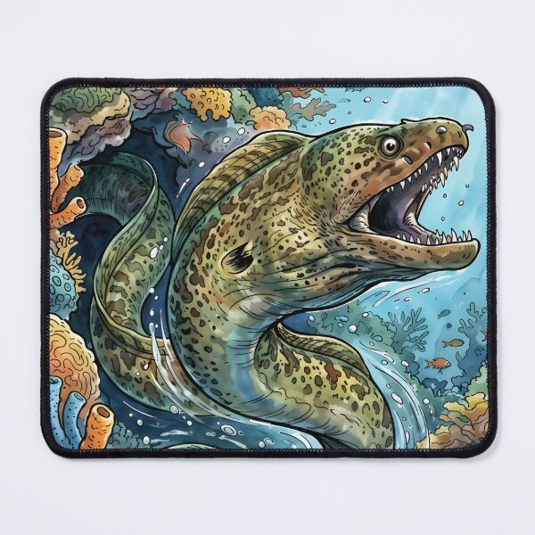 Item preview, Giant Moray Eel Gymnothorax Javanicus Coral Reef designed and sold by RubisLeaf.