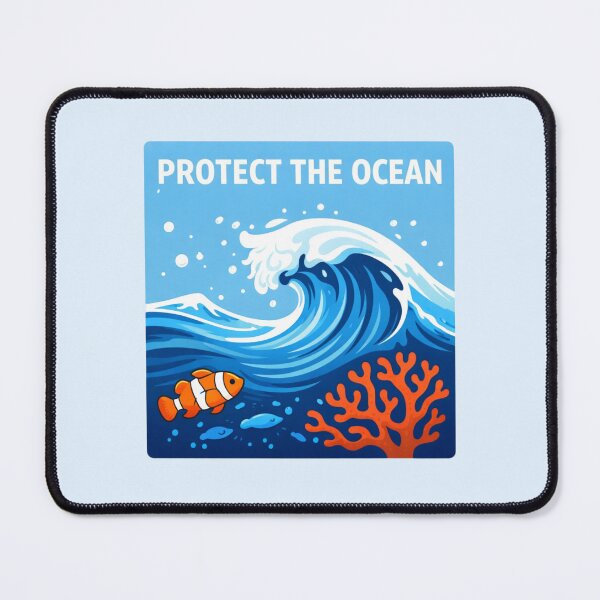 Item preview, Protect the Ocean - Save the Seas Coral Marine Life designed and sold by Myra365Art.