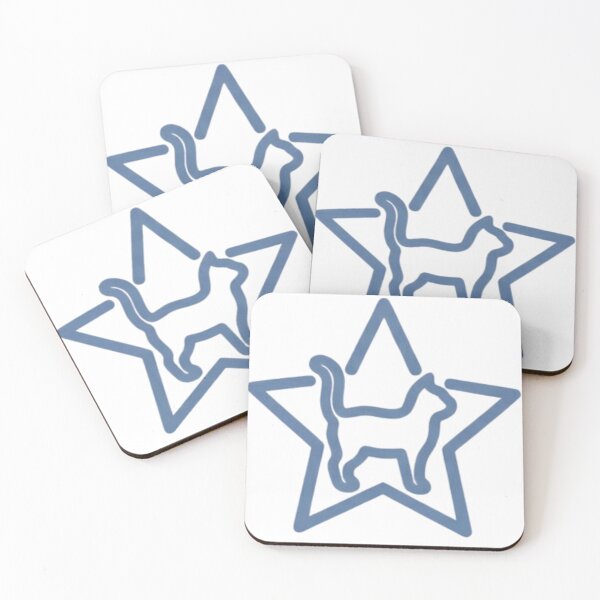 Item preview, Minimal Star Cat Sticker – Cute Line Art Cat Design designed and sold by Velora Design .