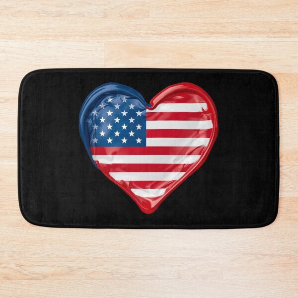 Item preview, Flowing Heart Shape in Patriotic Colors designed and sold by KapiPrint.