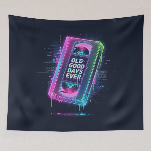 Item preview, Retro VHS Tape with Glitch Art designed and sold by AnnArtshock.