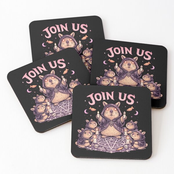 Item preview, Cute Occult Capybara Coven – Capybara Cult Ritual designed and sold by SidTastic .