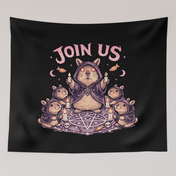 Item preview, Cute Occult Capybara Coven – Capybara Cult Ritual designed and sold by SidTastic .