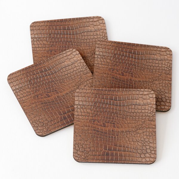 Item preview, Dark Banded Crocodile Scale Brown Leather Photo Texture designed and sold by DigitaICraft.