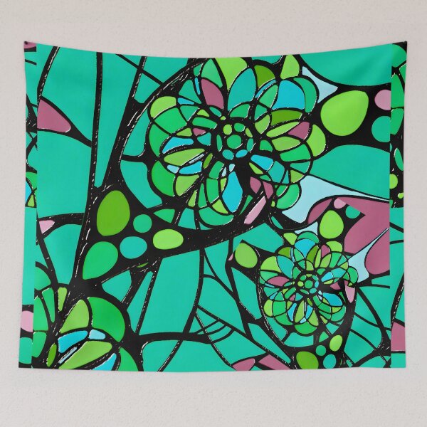 Item preview, Jaded lime Floral web designed and sold by bekki smith.