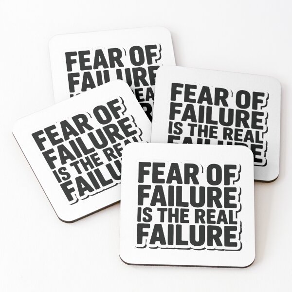 Item preview, Fear of Failure is the Real Failure Sticker — Bold Motivational Decal for Laptop and Journal designed and sold by Stick_It_With_Love.